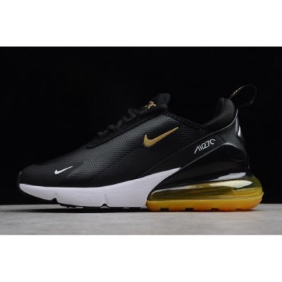 Nike Erkek Air Max 270 Premium Siyah / Sarı Koşu Ayakkabısı Türkiye - W3NURX78